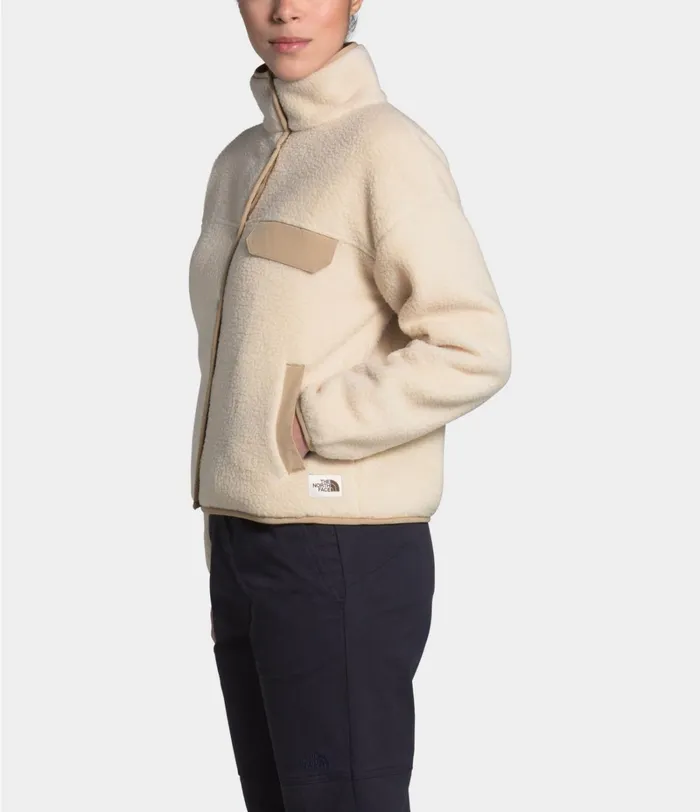 Womens The North Face Fleece Cragmont Fleece Jacket Bleached Sandhawthorne Khaki