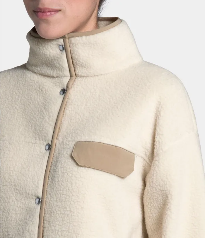 Womens The North Face Fleece Cragmont Fleece Jacket Bleached Sandhawthorne Khaki