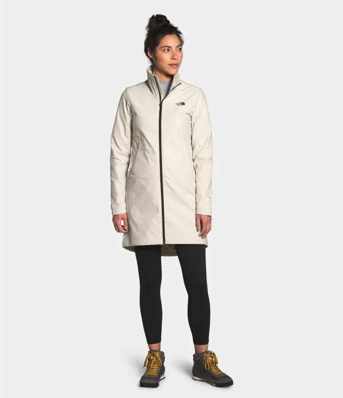 Womens The North Face Fleece Shelbe Raschel Parka Vintage White