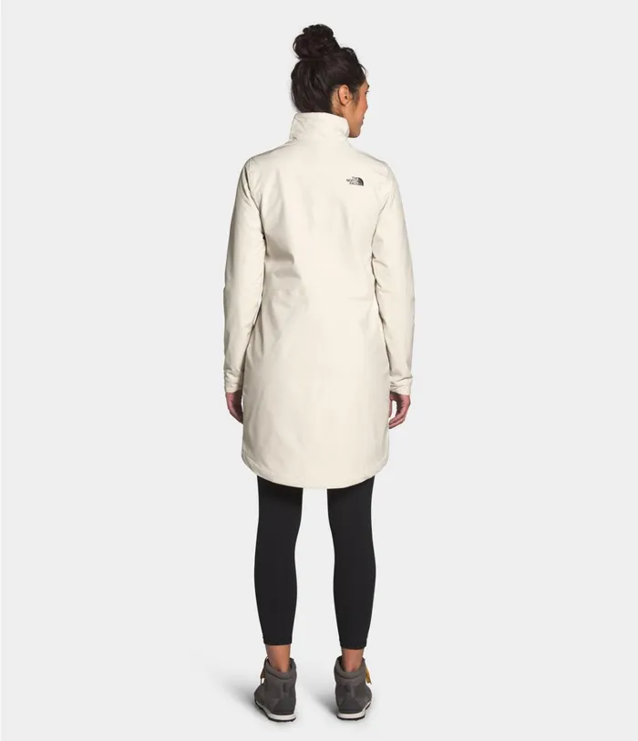 Womens The North Face Fleece Shelbe Raschel Parka Vintage White