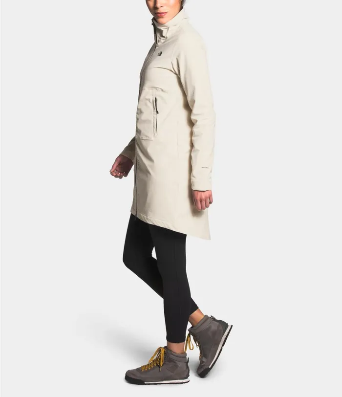 Womens The North Face Fleece Shelbe Raschel Parka Vintage White
