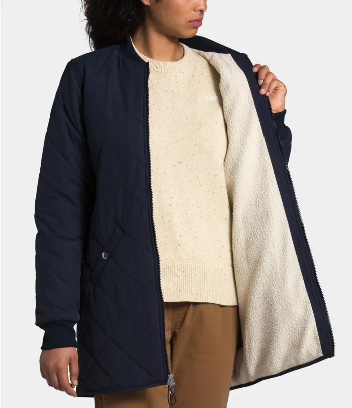 Womens The North Face Insulated and Down Jackets Cuchillo Parka Aviator Navy