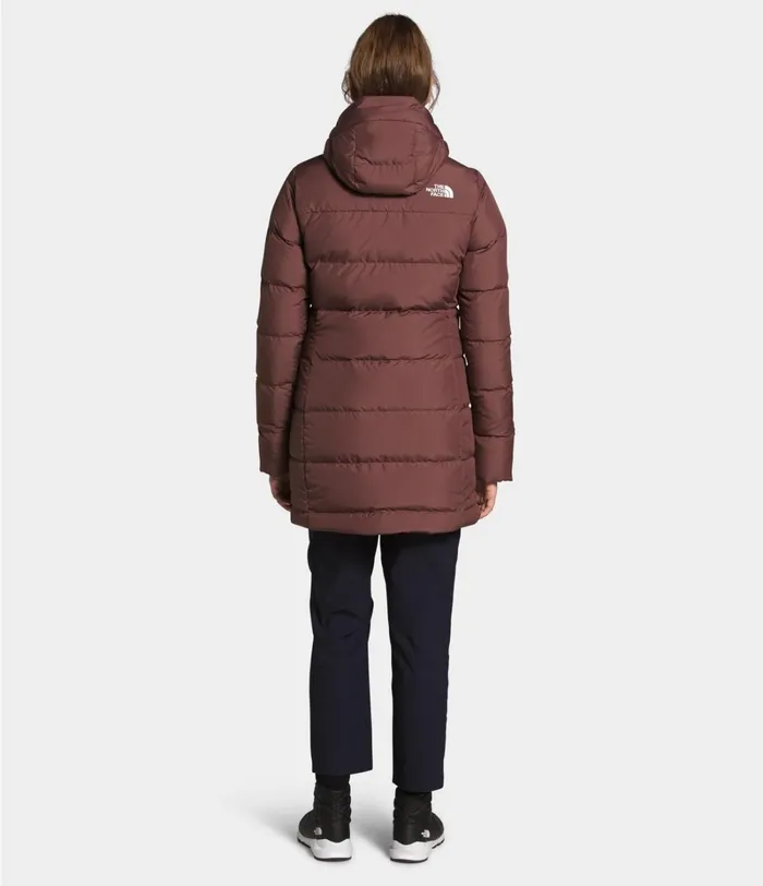 Womens The North Face Insulated and Down Jackets Gotham Parka Marron Purple