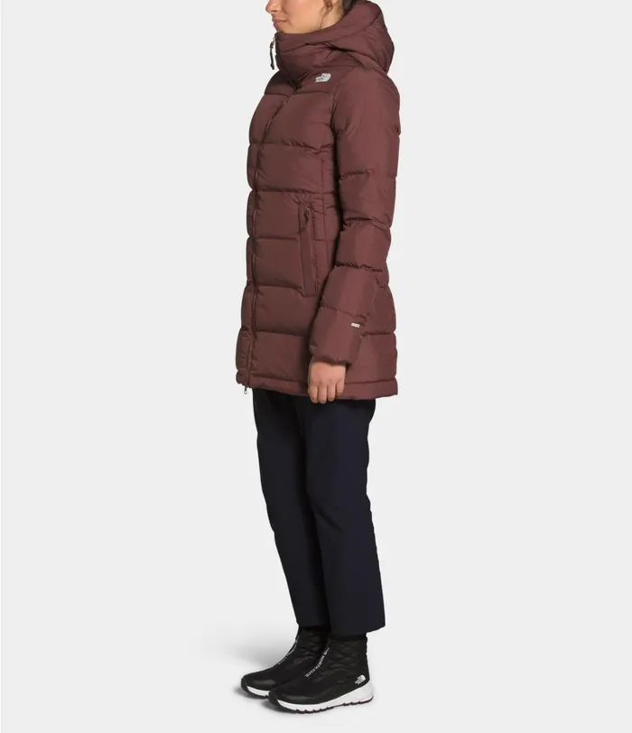 Womens The North Face Insulated and Down Jackets Gotham Parka Marron Purple
