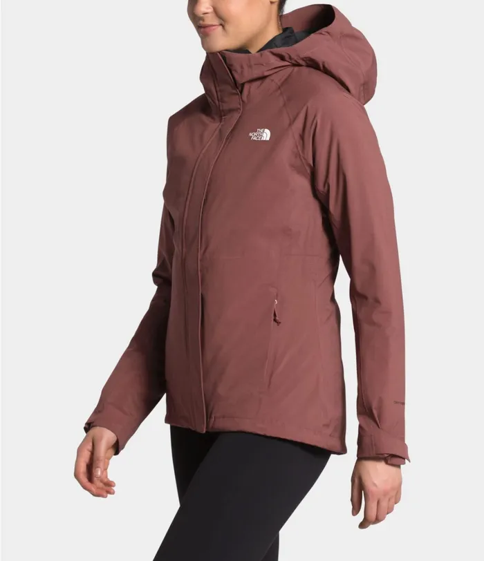 Womens The North Face Insulated and Down Jackets ThermoBall Eco Triclimate Jacket Marron Purple
