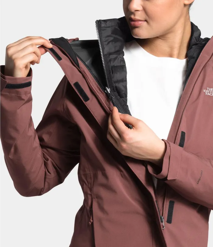 Womens The North Face Insulated and Down Jackets ThermoBall Eco Triclimate Jacket Marron Purple
