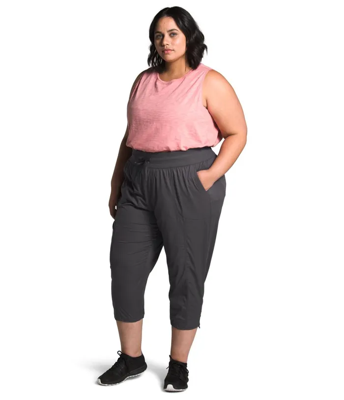 Womens The North Face Pants Plus Aphrodite 20 Capri Graphite Grey