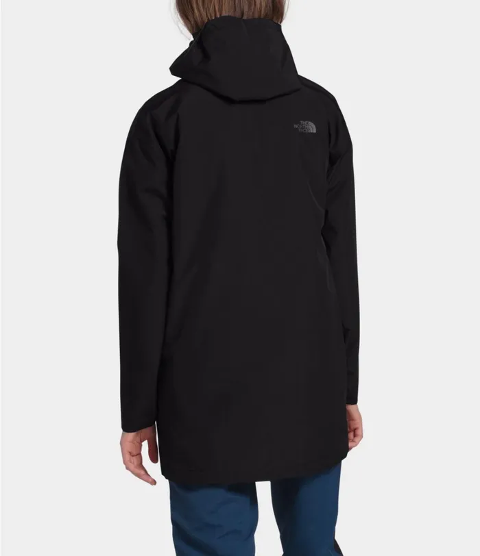 Womens The North Face Parkas Woodmont Rain Jacket Tnf Black