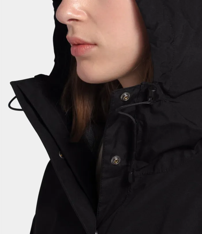 Womens The North Face Parkas Woodmont Rain Jacket Tnf Black