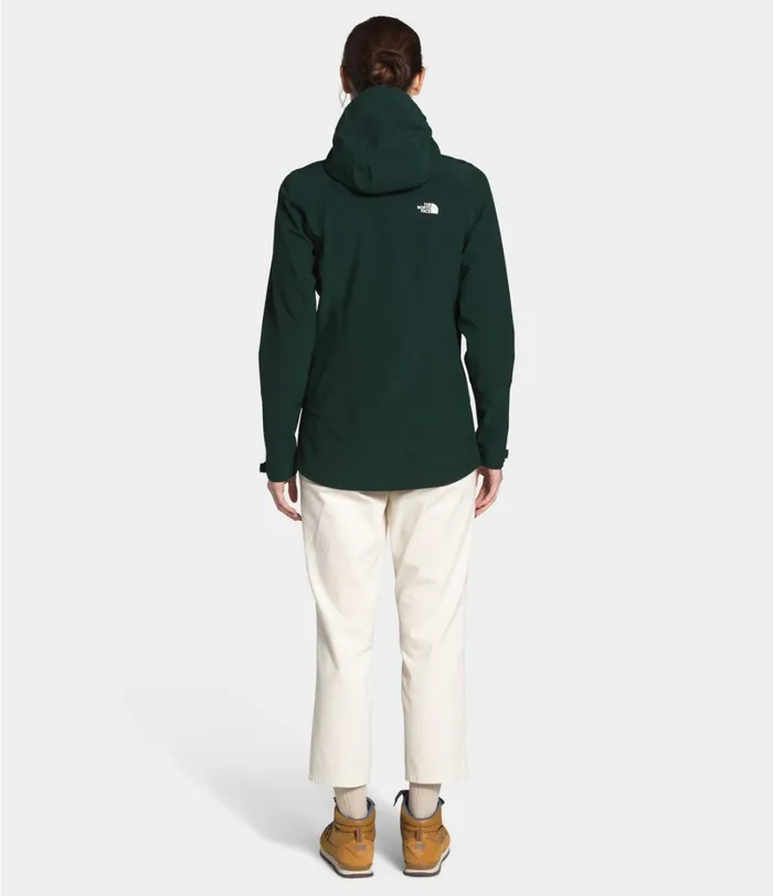 Womens The North Face Rainwear Apex Flex Dryvent Jacket Scarab Greenscarab Green