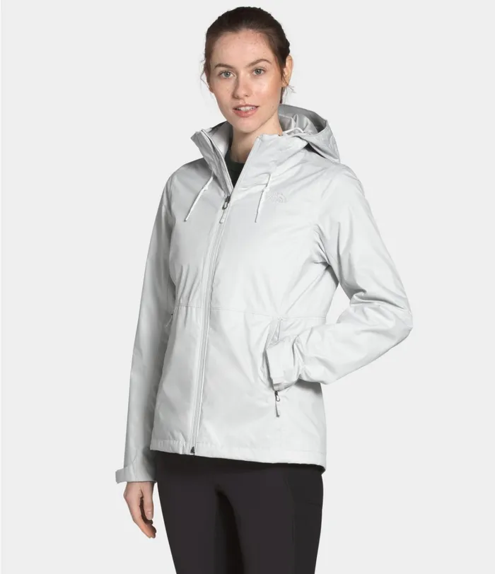 Womens The North Face Rainwear Arrowood Triclimate Jacket Tin Greytnf White