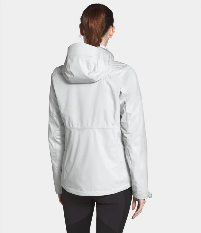 Womens The North Face Rainwear Arrowood Triclimate Jacket Tin Greytnf White