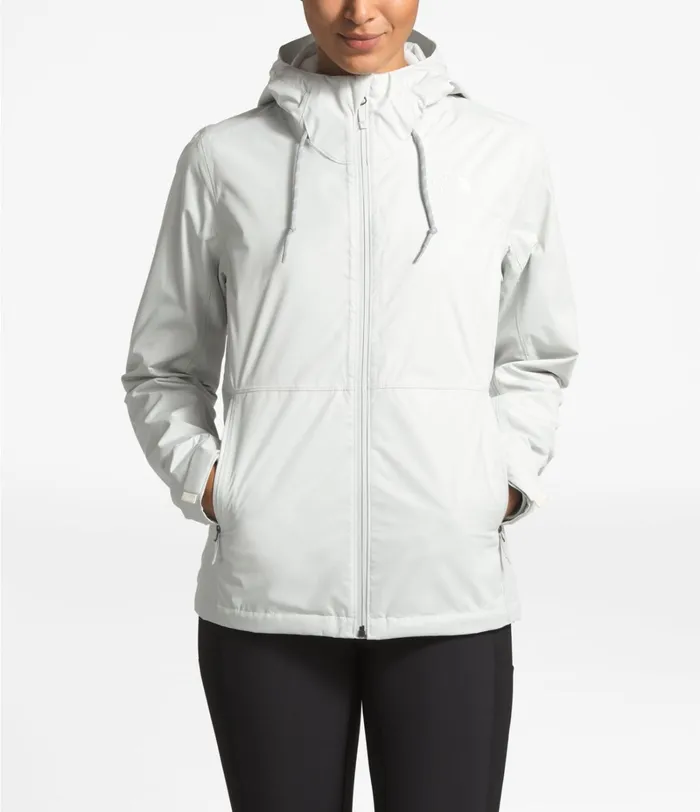Womens The North Face Rainwear Arrowood Triclimate Jacket Tin Greytnf White