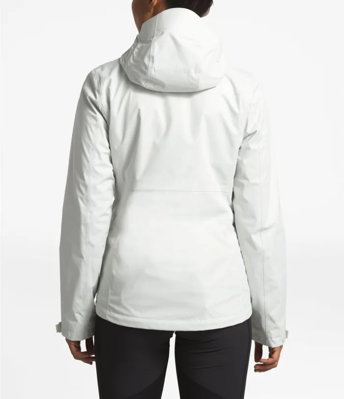Womens The North Face Rainwear Arrowood Triclimate Jacket Tin Greytnf White