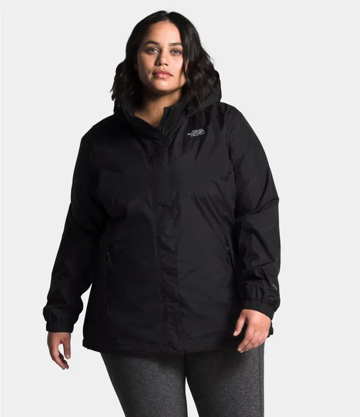 Womens The North Face Rainwear Plus Resolve Jacket Tnf Black