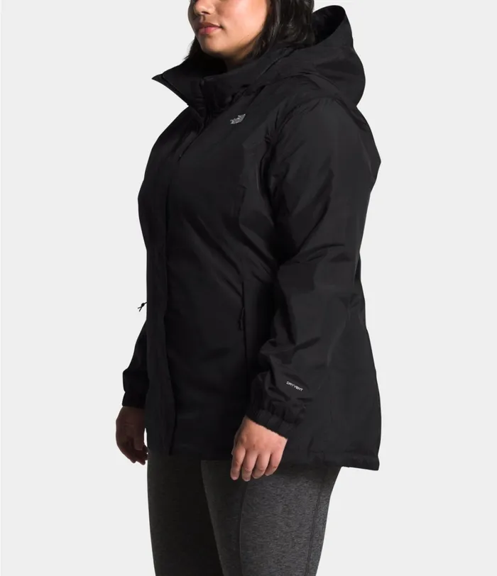 Womens The North Face Rainwear Plus Resolve Jacket Tnf Black