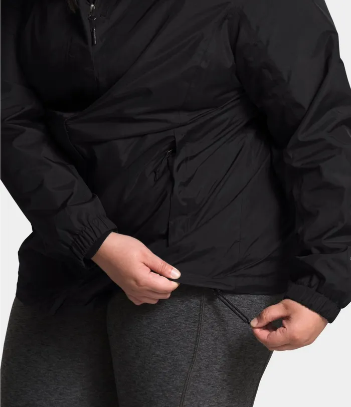 Womens The North Face Rainwear Plus Resolve Jacket Tnf Black