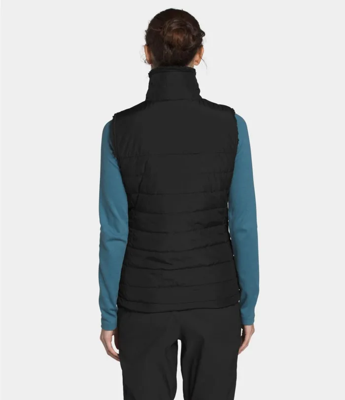 Womens The North Face Vests Mossbud Insulated Reversible Vest Tnf Black
