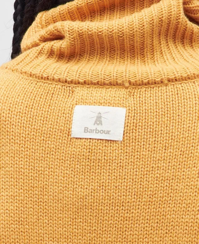 Woodlane Knitted Jumper Harvest Gold Women Barbour Jumpers