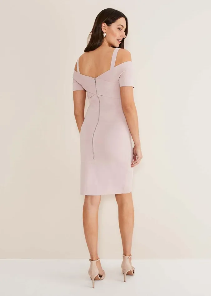 Zella Knitted Bandage Dress Antique Rose Women Phase Eight Dresses