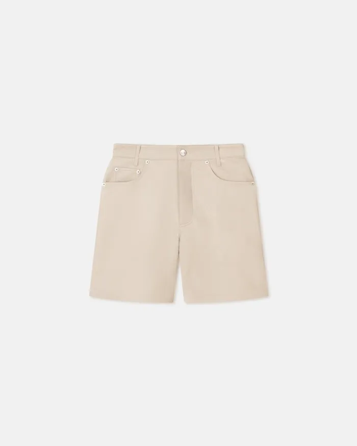 Zosha Okobor AltLeather Shorts Creme Women Nanushka Bottoms